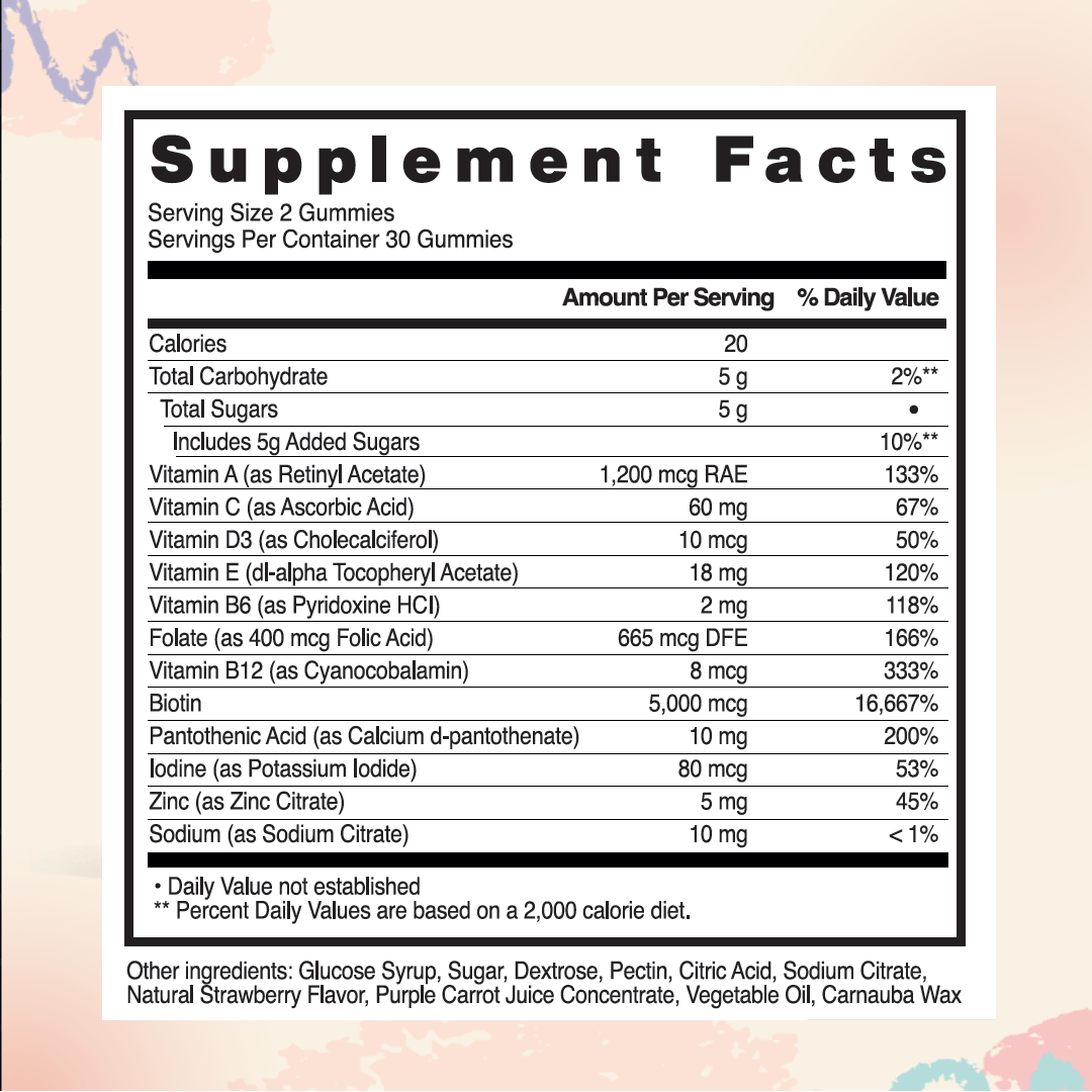 Everher Hair Vitamins Gummies - 1 Month